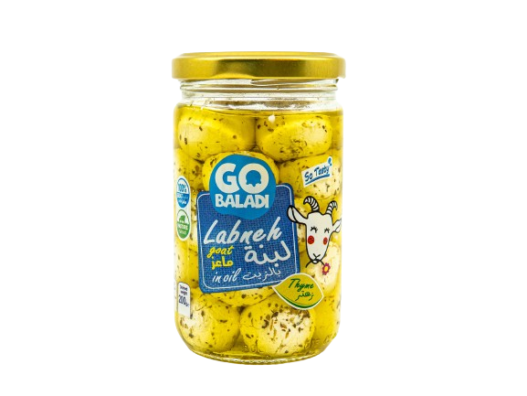 Goat labneh in oil and thyme  300 g go baladi