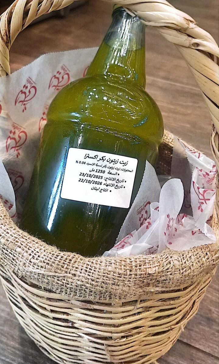 زيت زيتون اكسترا فيرجن لبناني 1.250 مل EXTRA VIRGIN OLIVE OIL LEBANESE 1.250 ML